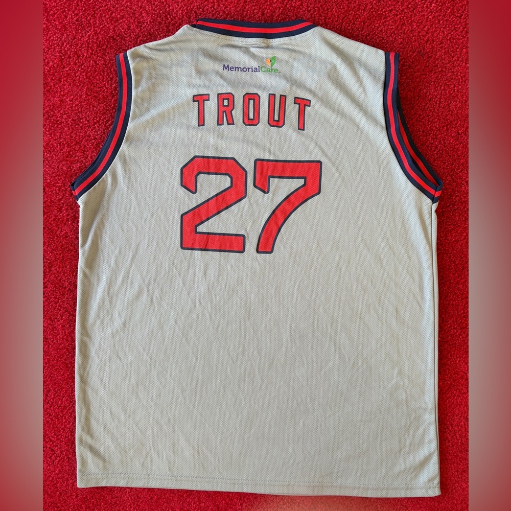 Mike Trout Angels Promo Basketball Jersey